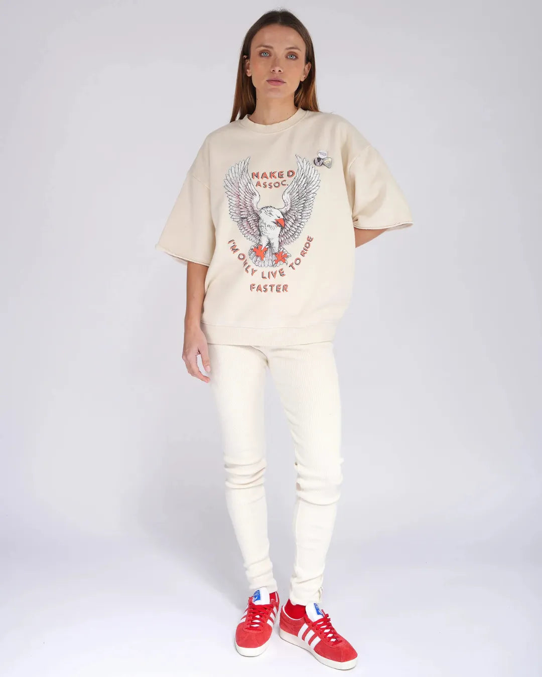 SWEATSHIRT LINDER NAKED NATURAL