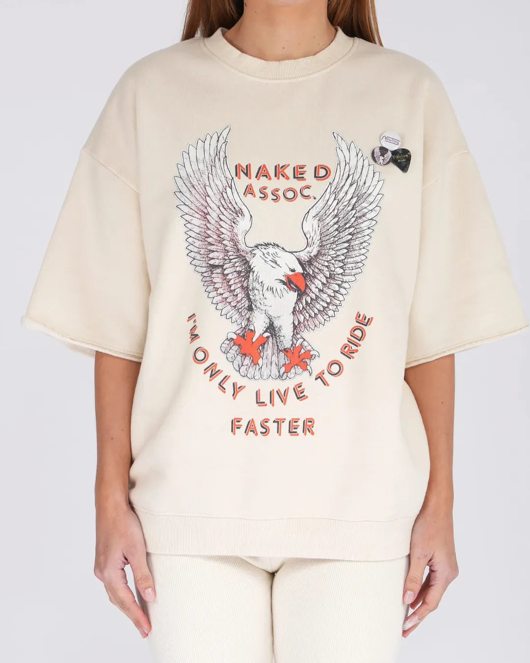 SWEATSHIRT LINDER NAKED NATURAL