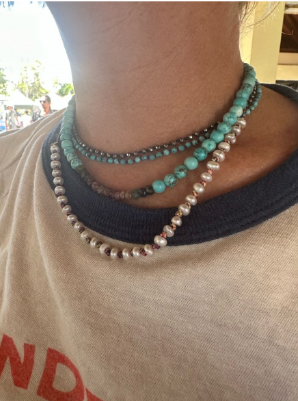 COLLIER EN PERLES NATURELLES D’EAU DOUCE