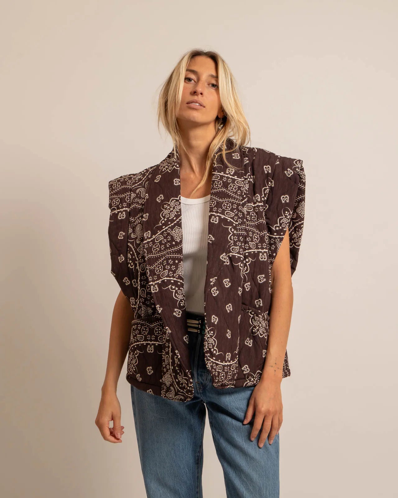 GILET SANS MANCHES BANDANA BROOKLYN