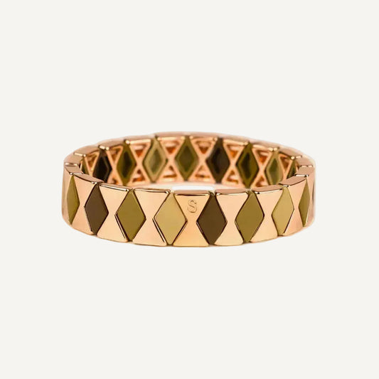 BRACELET LOSANGE FAUVE