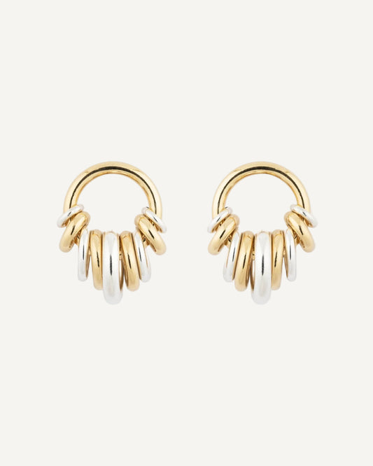 BOUCLES D'OREILLES DONUT UNI OR