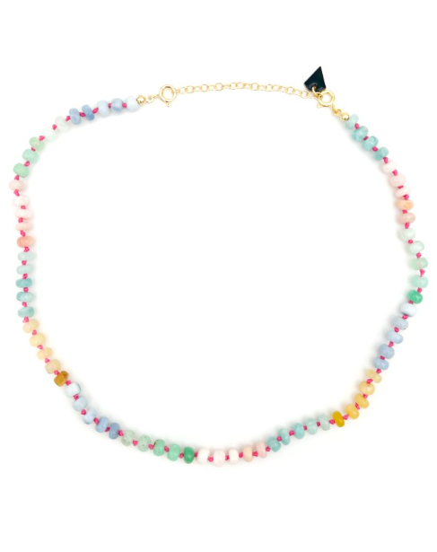 COLLIER CANDIES OPALE MULTICOLORE/ROSE