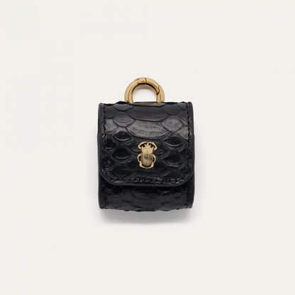 ETUIS AIRPODS JAMIE - Python Noir