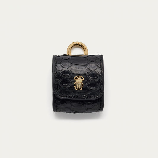 ETUIS AIRPODS JAMIE - Python Noir