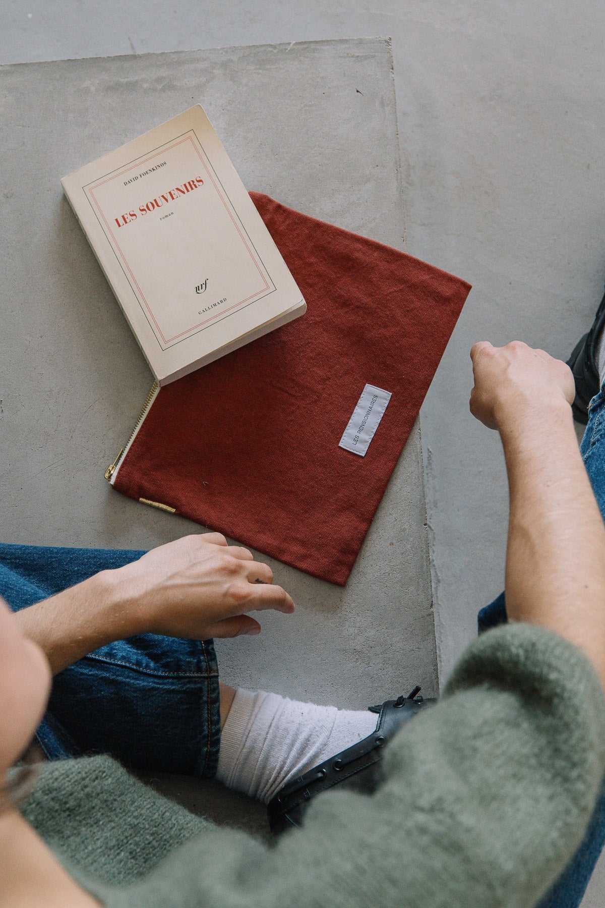 GRANDE POCHETTE EN TOILE DE COTON BIO